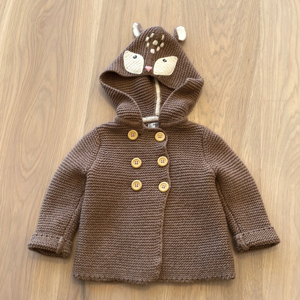 🦌 Baby Boden Deer Sweater